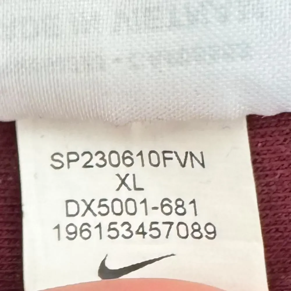 Nike Therma Fit Maroon Hooded Fleece Sherpa Pullover Sweatshirt XL Comfort